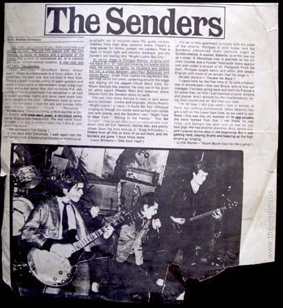 senders new york rocker