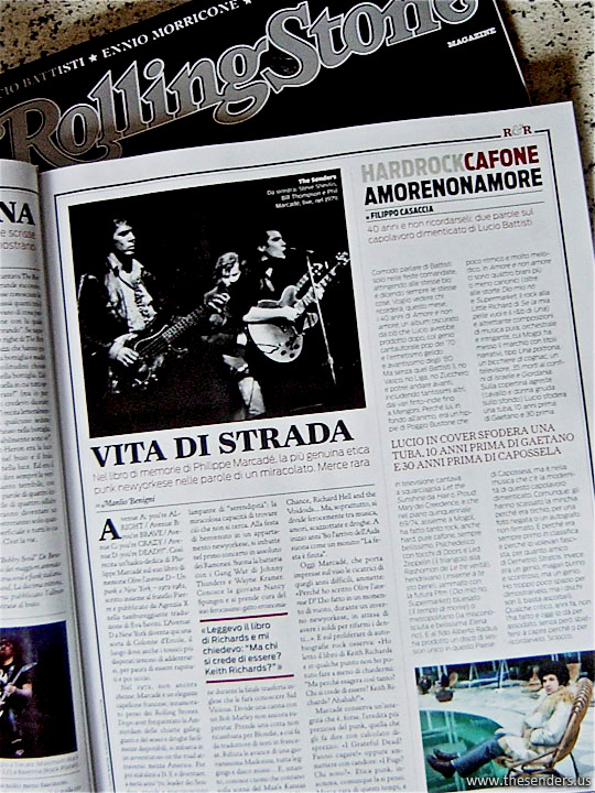 The Senders Rolling Stone Magazine Italy 2011