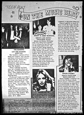 the senders teen beat