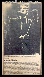 the senders johnny thunders village voice